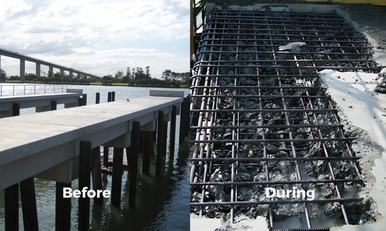 Hydro demolition and scabbling of existing structures in Brisbane, providing precise and efficient concrete removal solutions.